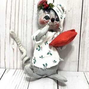 Annalee Vintage 7" Mr Tuckered Mouse 774791 Christmas 1991 Mobilitee Doll